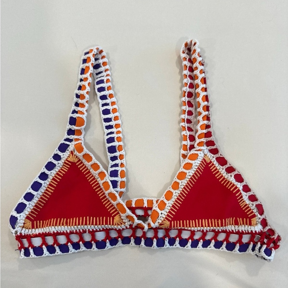 KIINI Crochet Trim Bikini Top